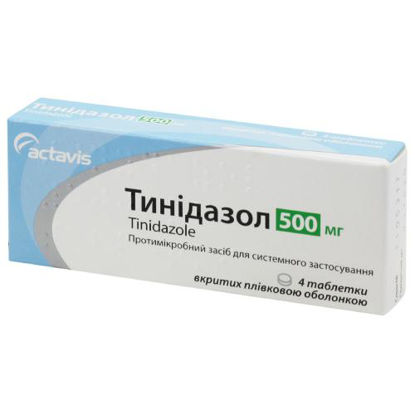 Світлина Тинідазол таблетки 500 мг №4